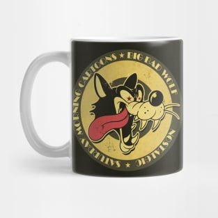 Retro Cartoon Big Wolf Mug